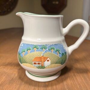 Sangostone Country Cottage Creamer Vintage Ironstone 1984-89 Discontinued